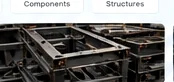 Illustrative fabricated metal frames